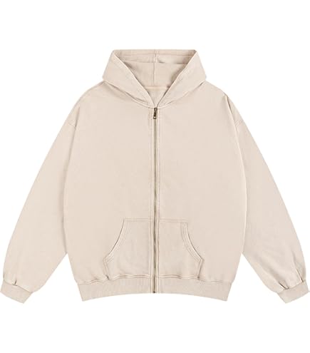DXSHCV Oversize Men's Vintage Hoodie Pullover Long Sleeve